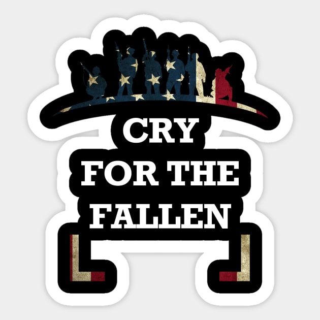 Memorial Day Cry For The Fallen Sticker by pa2rok